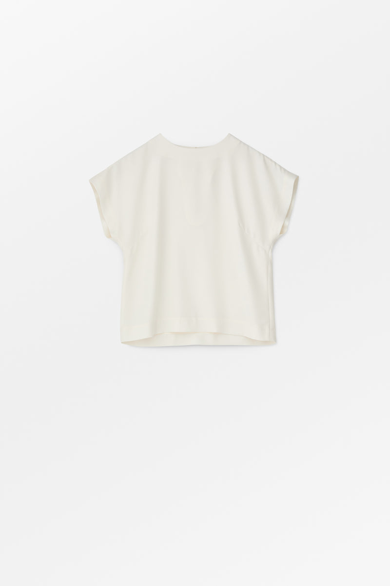 Mark Kenly Domino Tan Tine Crepe Georgette Blouses IVORY