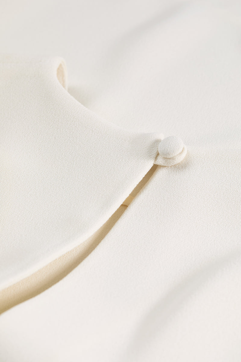 Mark Kenly Domino Tan Tine Crepe Georgette Blouses IVORY