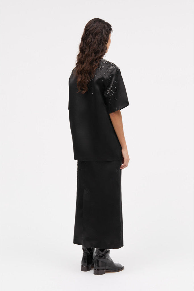 MKDT Studio Toshi-atelier Silk Blouses BLACK