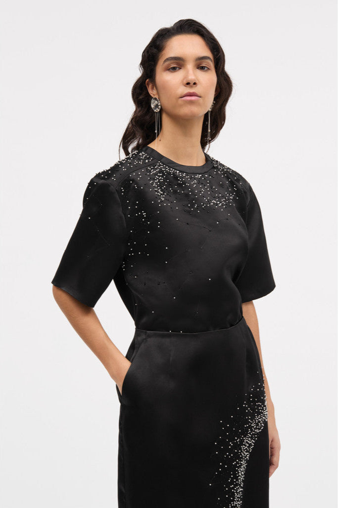 MKDT Studio Toshi-atelier Silk Blouses BLACK
