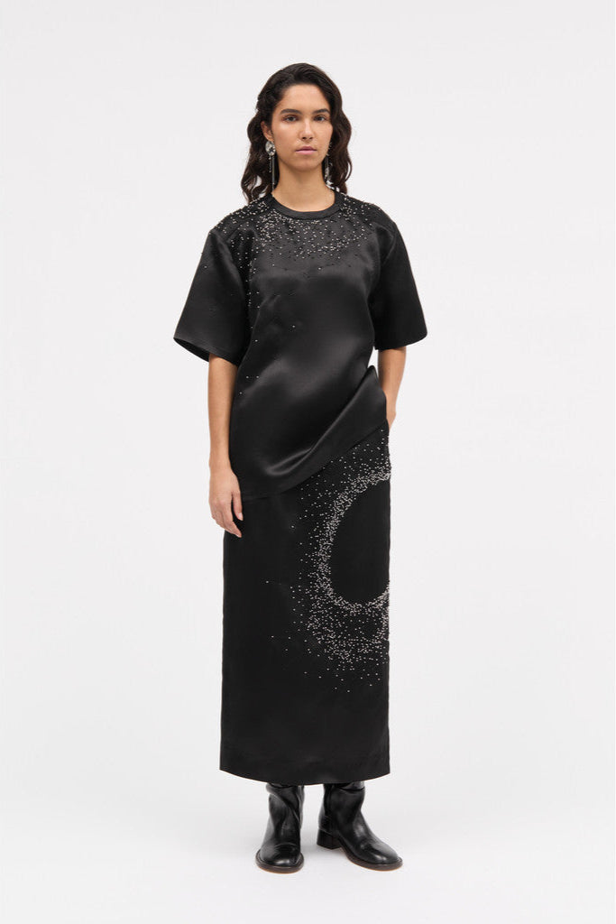 MKDT Studio Toshi-atelier Silk Blouses BLACK