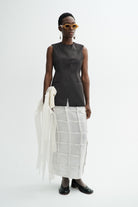 MKDT Studio VALI LIGHT WEIGHT WOOL Vest DEEP BROWN
