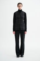 MKDT Studio VIENNA CHECK VEST Vest BLACK