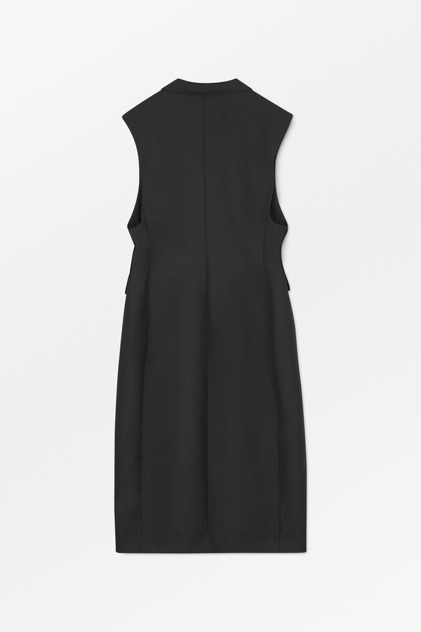 MKDT Studio Violetta Eco Wool Twill Vest BLACK