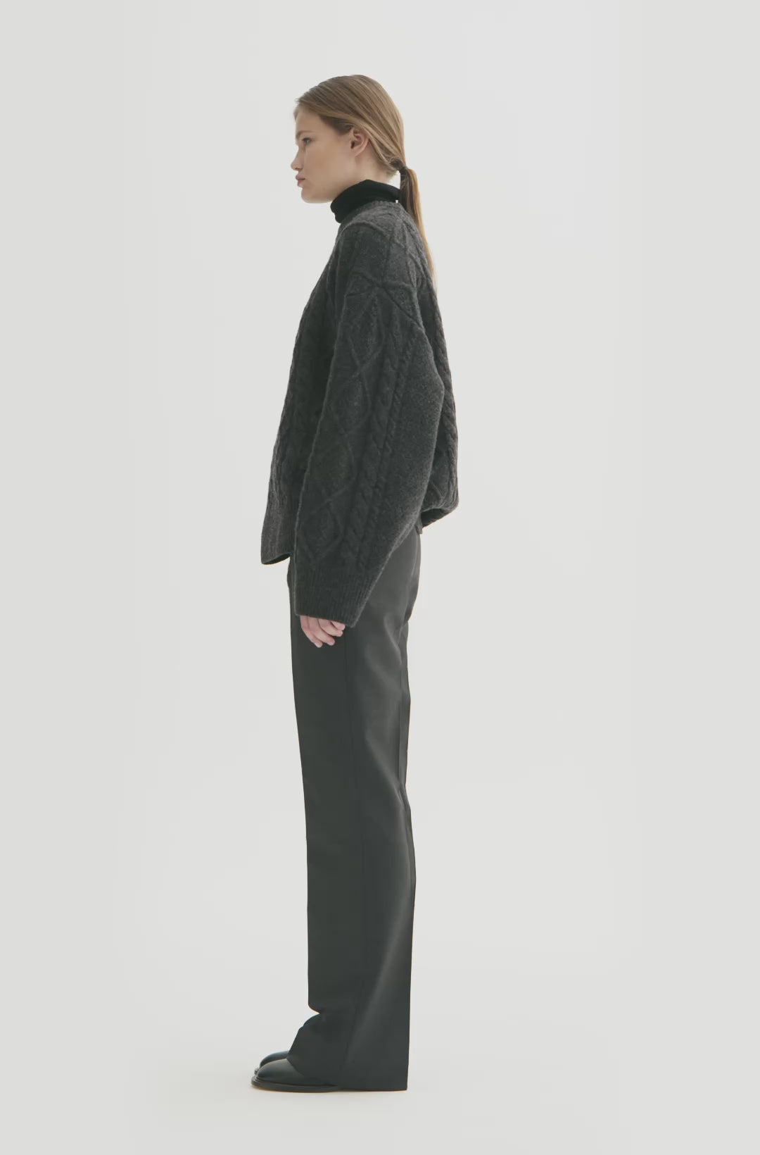 MKDT Studio KOMORO RAW WOOL Sweater GREY MELANGE