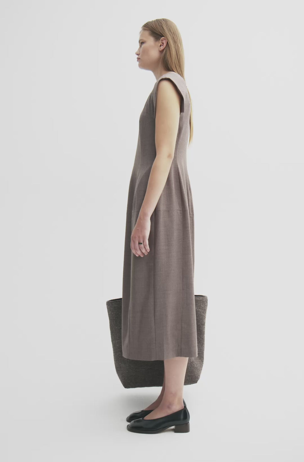 MKDT Studio DISI TRANSEASONAL WOOL Dresses MINK