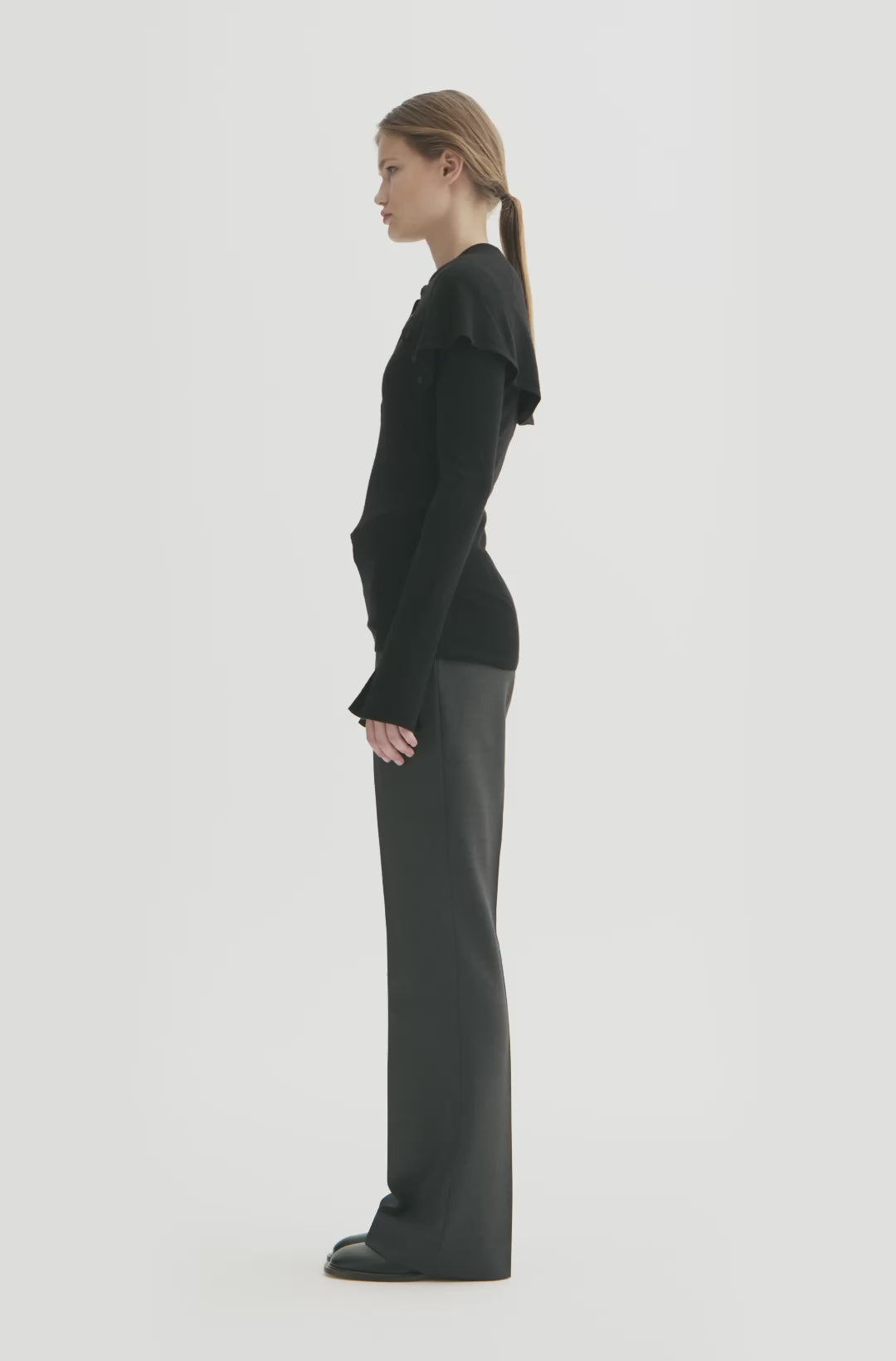 MKDT Studio KOSHA MERINO Shirts BLACK
