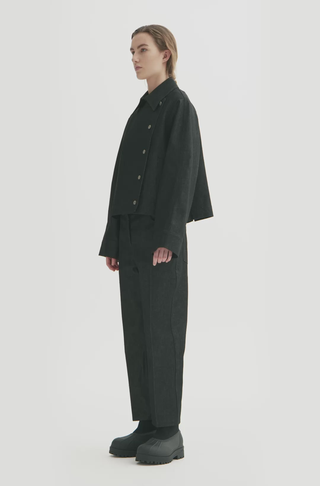 MKDT Studio CALYPSO BLACK DENIM Coats BLACK DENIM