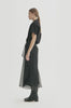 MKDT Studio NIRI SILK ORGANZA Skirts BLACK QUARTZ