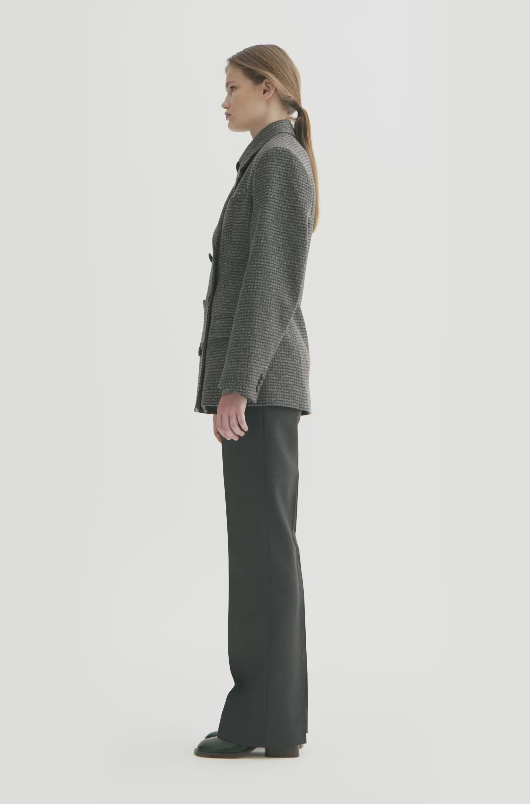 MKDT Studio JONI CHECK BLAZER Jackets GREY CHECK